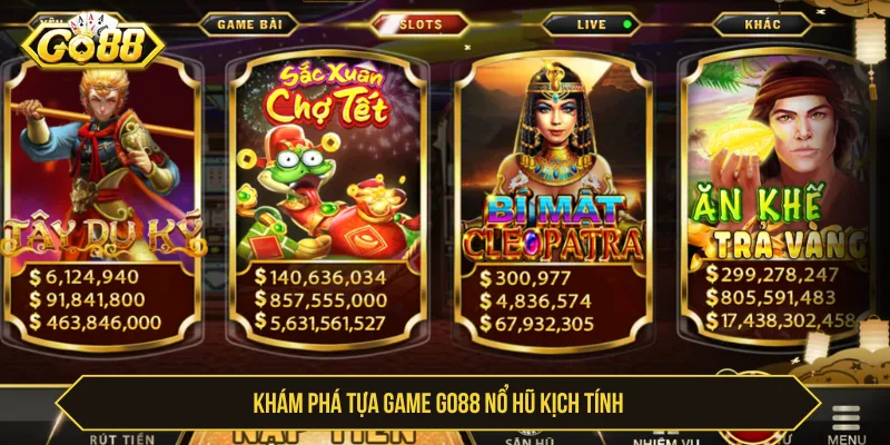 Các trò chơi slot có nhiều chủ đề khác nhau