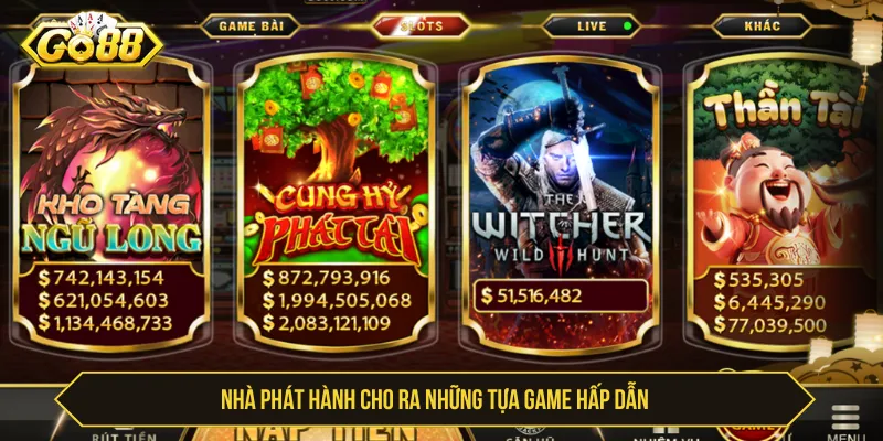 Các trò chơi nổ hũ GO88 có nhiều chủ đề khác nhau