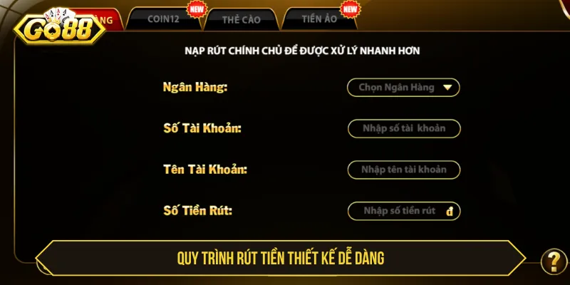 Rút Tiền GO88 Uy Tín - Điều Kiện Và Cách Thực Hiện Quy trình rút tiền GO88 cần kiểm tra kỹ thông tin