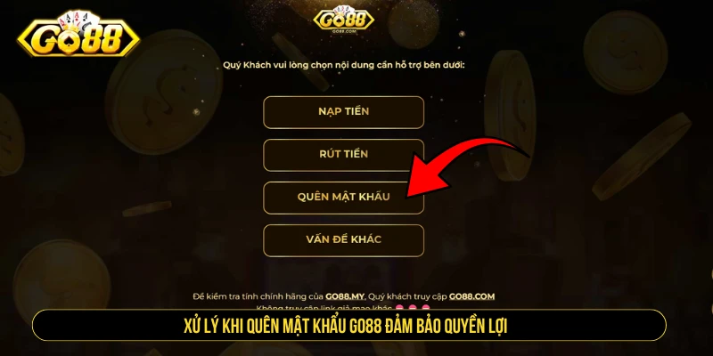 GO88 - Cổng Game Go88 Chính Thức, Link Tải Mới Nhất Xử lý khi quên mật khẩu GO88